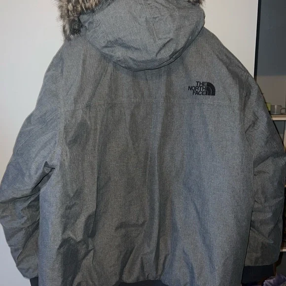 The North Face Charcoal Parka with Faux Fur Trim - Picture 2 of 7